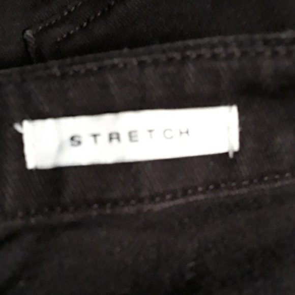 Dark Coffee Brown Denim Straight Relaxed Leg Sliming Jeans Plus Size 16 - Picture 5 of 7